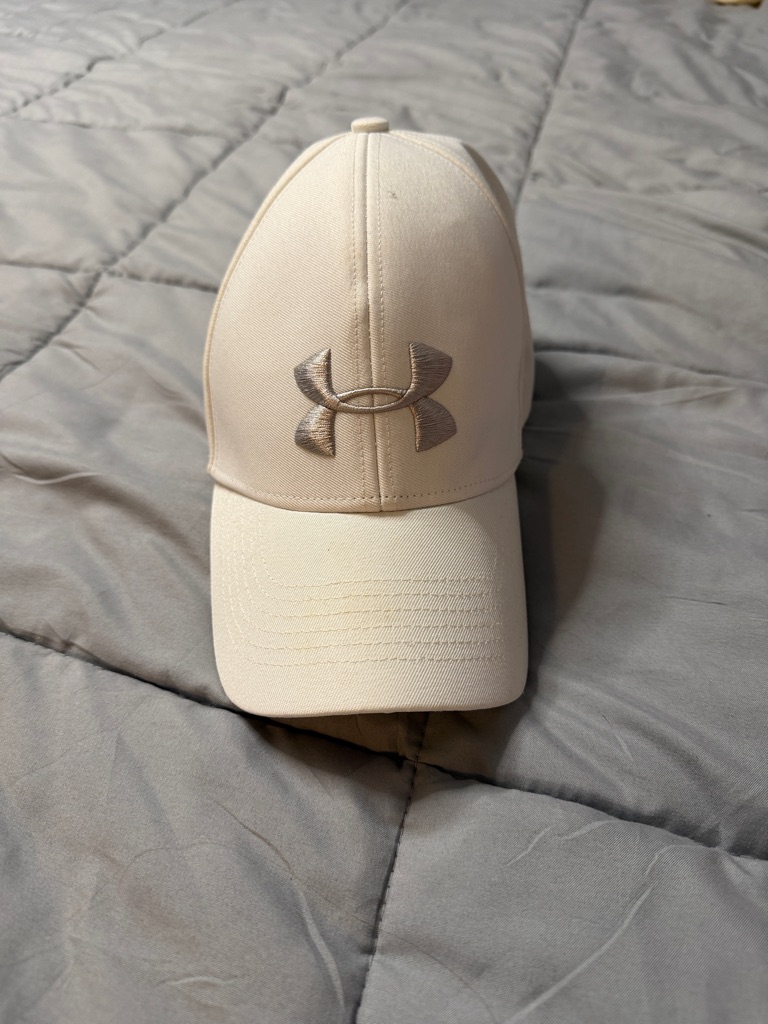 Under Armour White Baseball Cap With Embroidered Logo